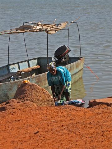 Washing at the river