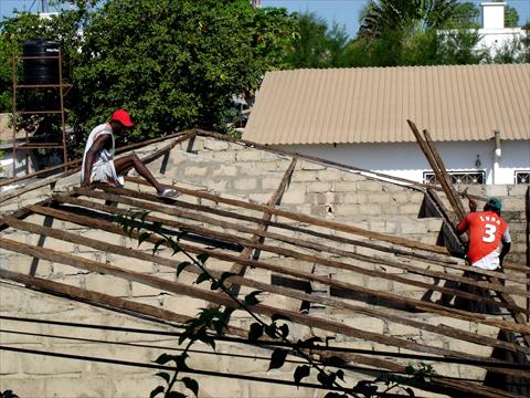 Fixing the roof