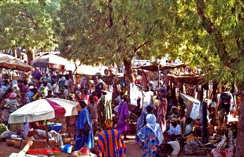 Busy market