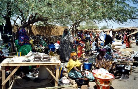 Busy market