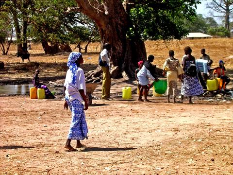 Fetching water