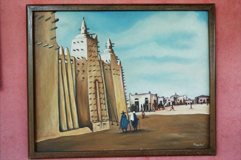 Painting Mosque Djenne