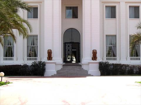 Entrance to the president's pa...